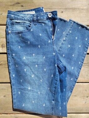 Tribal Sailboat Denim Jeans